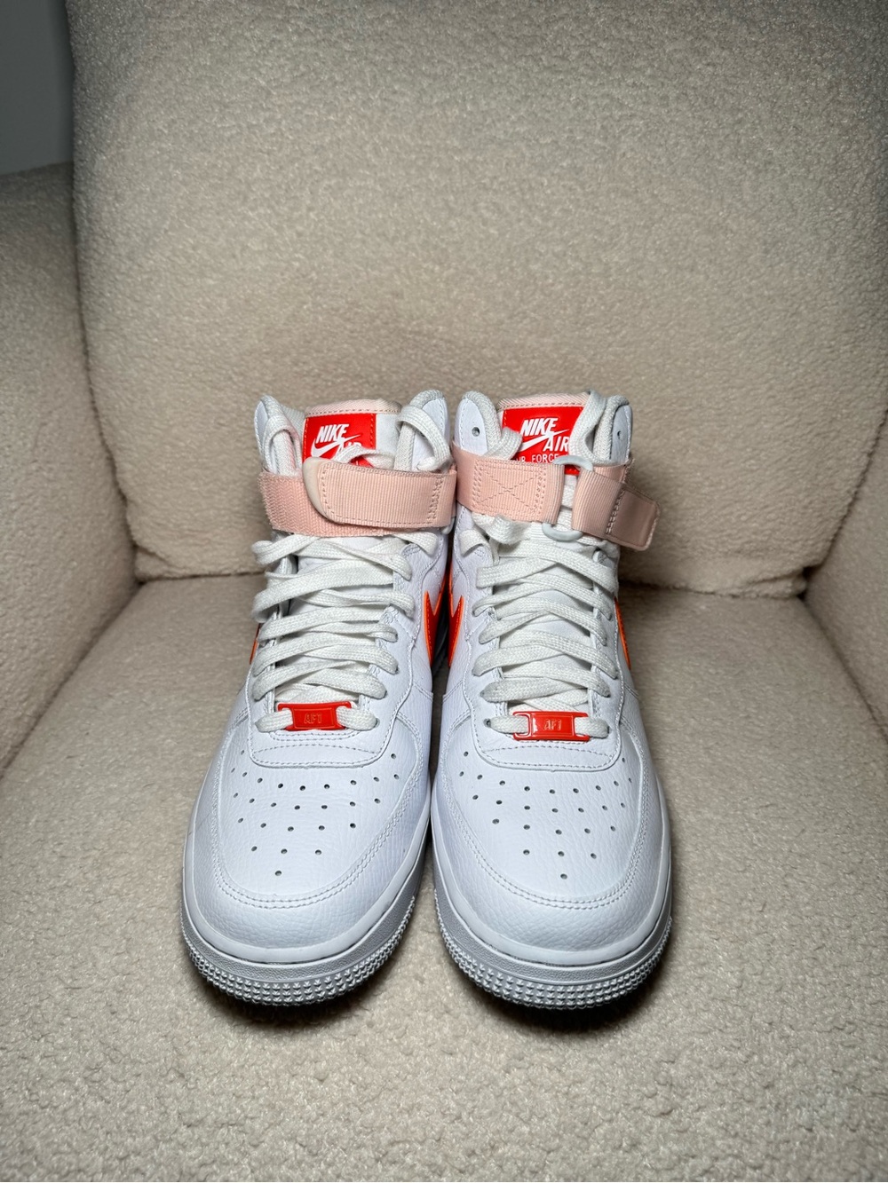 Nike Air Force 1 High Orange Pearl | Size 8 Womens - Picture 4 of 6